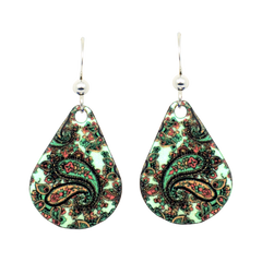 Mint Coral Paisley