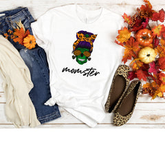 Momster Tshirt, Mom Halloween Shirt T-Shirt