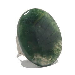 moss agate ring