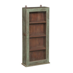 Painted Cabinet with Glass-Style D: Product View