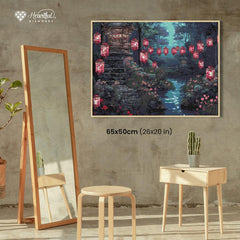 Path to the Sacred Tomb Diamond Painting Kit-65x50cm (26x20 in)-Heartful Diamonds