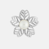 Pearl Flower Flake- Silver - Silver