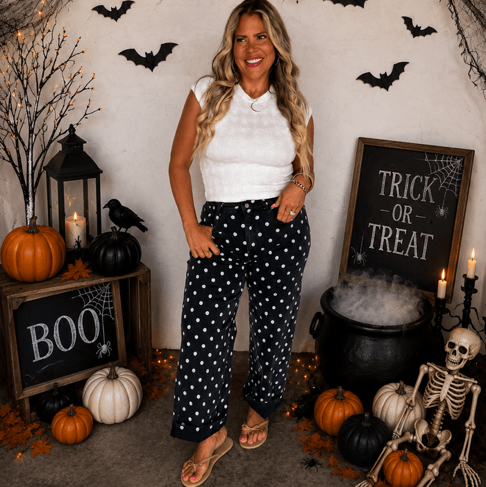 Polka Dot Jeans - 260 Broadway Boutique