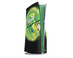 Anime Town Creations PS5 Slim Rick and Morty Portal PS5 Slim Skins - Anime Rick and Morty PS5 Slim Skin