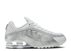 Nike Shox R4 White Metallic Silver (Women's) (WORN)