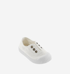 Slip on Canvas Shoe, Blanco/White