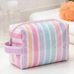 Striped Cosmetic Bag - 260 Broadway Boutique