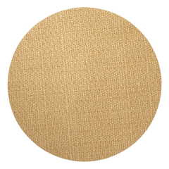 The Bodrum Wicker Round Placemat Set of 4 in straw features tan, wicker-textured placemats shown from above on a white background.