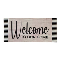 Wood Grain Welcome Sassafras Mat