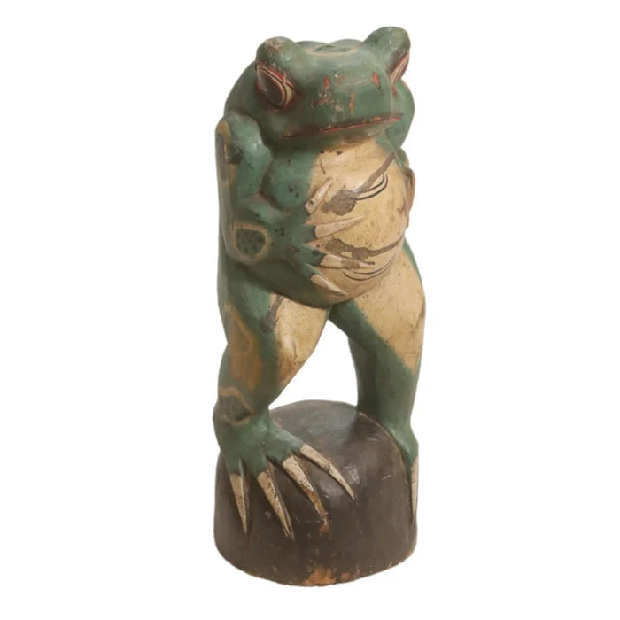 Wooden Frog: Available at City Home PDX