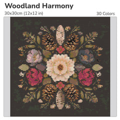 Woodland Harmony Diamond Painting Kit-30x30cm (12x12 in)-Heartful Diamonds