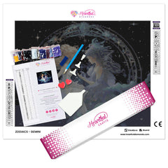 Zodiac - Gemini Diamond Painting Kit-50x40cm (20x16 in)-Heartful Diamonds
