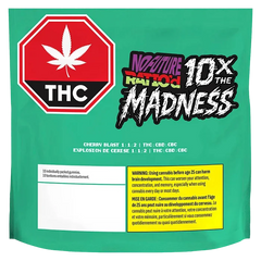 No Future 10 pack 10X the Madness Ratio'd Cherry Blast 1:1:2 THC/CBD/CBC Gummies Edibles