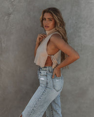 Elias Turtleneck Knit Crop Top
