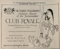 Blackstone Theatre, Chicago. "The Second Mrs. Tanqueray." Feb. 9th, 1925.