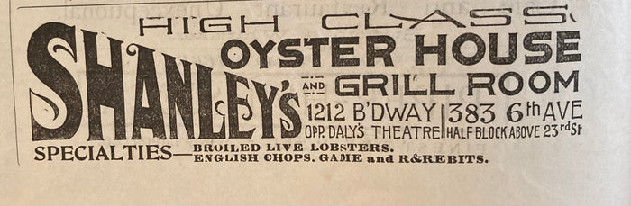 Bijou Theatre, NY. "A Country Sport." Jan. 27, 1894.