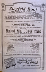 Ziegfeld Nine O'Clock Revue. With Bert Williams. March 24, 1919.