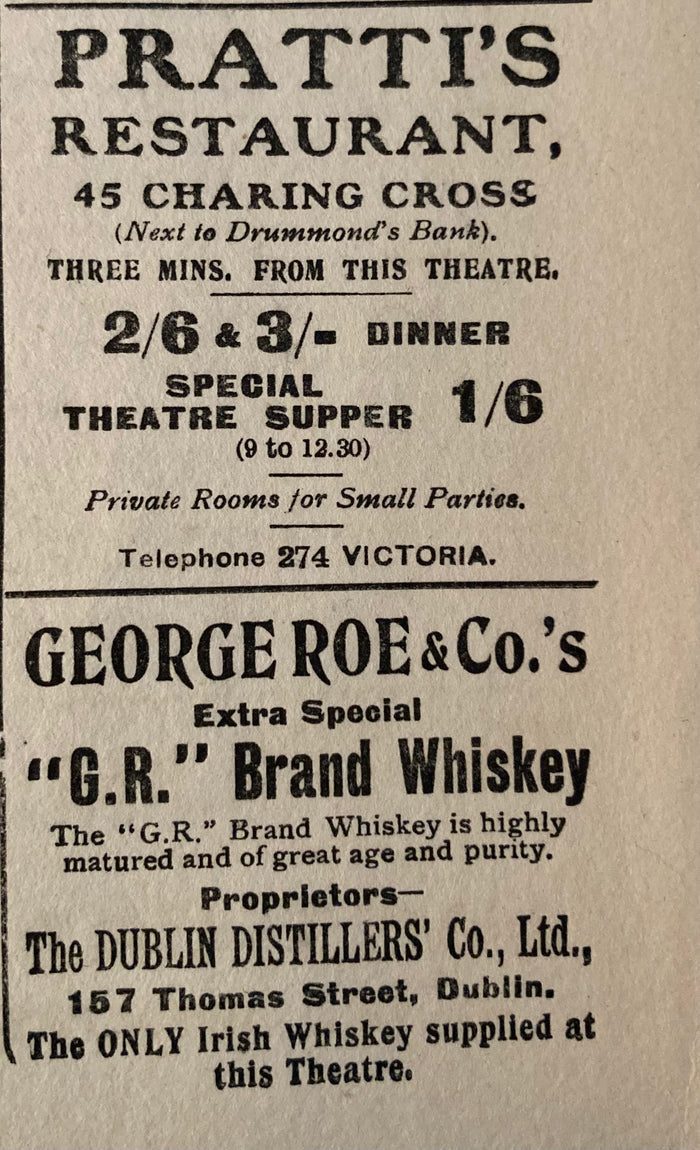 "Dame Nature." Garrick Theatre, London. April 18, 1910.