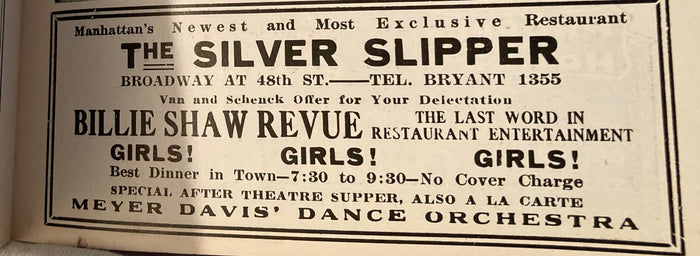 Earl Carroll Theatre, NY. Eddie Cantor in "Kid Boots." May 12, 1924.