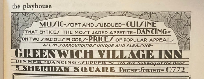 The Playhouse Theatre, NY. "Street Scene." March 16, 1929.