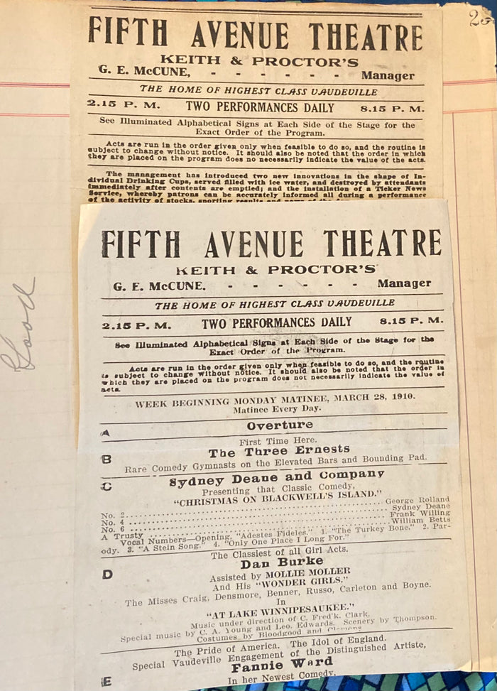 "Dame Nature." Garrick Theatre, London. April 18, 1910.