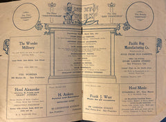 Pantages Theatre, SF. Vaudeville Programme. March 17, 1912.