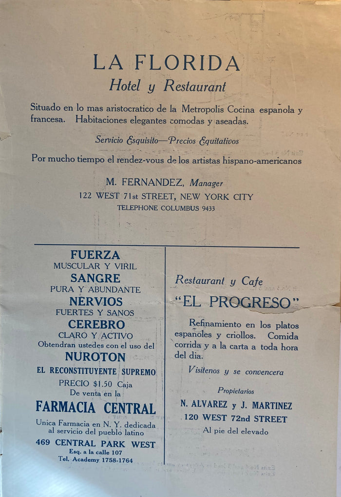 Park Theatre, NY. The Velasco Brothers' "The Land of Joy." (1917)
