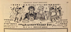 Century Roof Theatre, NY. The Second Program of "Balieff's Chauve-Souris." June 5, 1922.