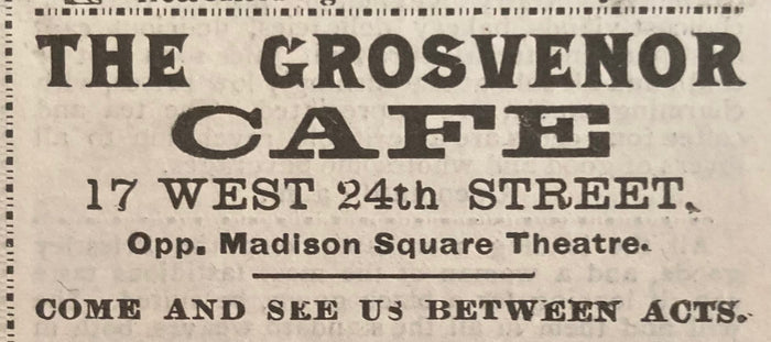 Madison Square Theatre, NY. "A Trip to Chinatown." Sept. 26, 1892.