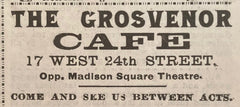 Madison Square Theatre, NY. "A Trip to Chinatown." Sept. 26, 1892.