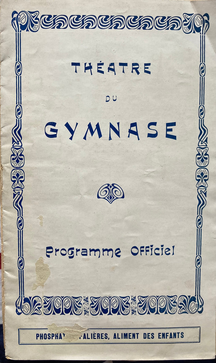 Theatre du Gymnase, Paris. "L'âne de Buridan." N.d., (ca. 1909)