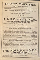 Hoyt's Theatre. "A Milk White Flag." New York. (1895)