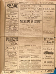 Broadway Theatre, NY. "The Crust of Society." April 8, 1893.