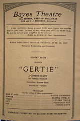 Bayes Theatre, NY. "Gertie." June 13, 1927.