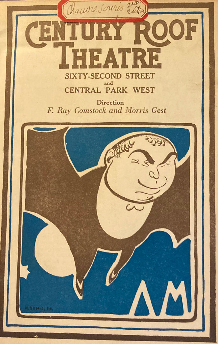 Century Roof Theatre, NY. The Second Program of "Balieff's Chauve-Souris." June 5, 1922.