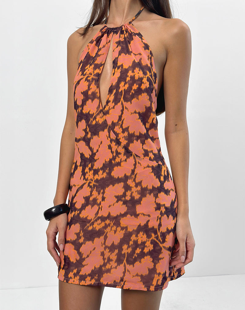 Veslina Mini Dress in Furnishing Floral