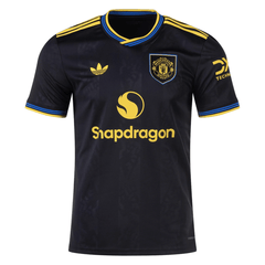 adidas Manchester United Third Jersey 25/26 (Black/Preloved Yellow) | SoccerWearhouse