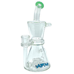 AFM Glass Hour Glass 8.5" Recycler Dab Rig