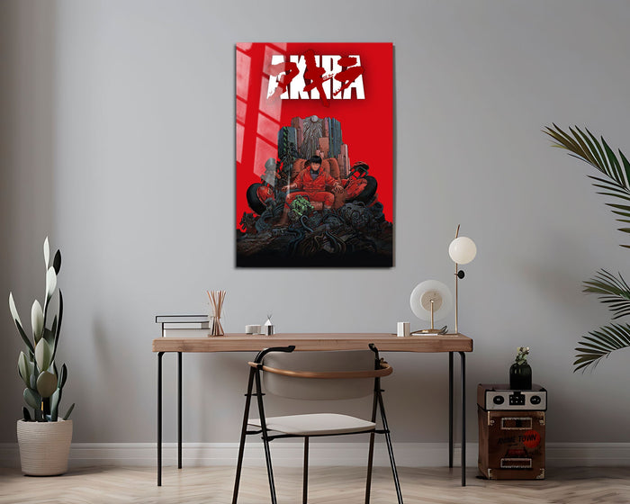 Anime Town Creations Metal Poster Akira Classic Red 24" x 36" Home Goods - Anime Akira Metal Poster