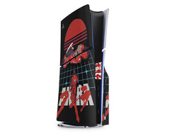 Anime Town Creations PS5 Slim Akira Retro Synthwave Biker PS5 Slim Skins - Anime Akira PS5 Slim Skin