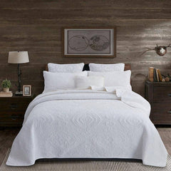 All-Season Cotton Bedspread Set - Chic and Comfortable Bedding