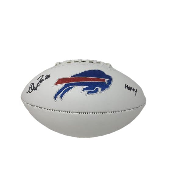 Andre Reed Signed Buffalo Bills White Logo Football with HOF 14 Signed Footballs TSE Buffalo