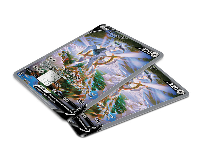 Anime Town Creations Credit Card Arceus V Pokemon Card Window Skins - Anime Pokemon Credit Card Skin