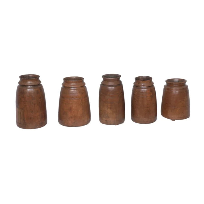 Artisan Crafted Wooden Pot-Style One: Different Styles Product View