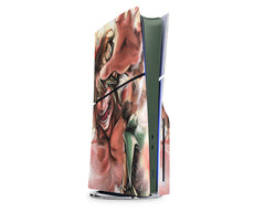 Anime Town Creations PS5 Slim Attack on Titan Eren Yeager Green PS5 Slim Skins - Anime Attack on Titan PS5 Slim Skin