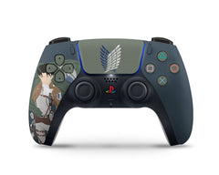 Anime Town Creations PS5 Slim Attack on Titan Levi Ackerman Minimalistic PS5 Slim Skins - Anime Attack on Titan PS5 Slim Skin