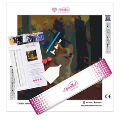 Autumn Corgi Adventure-Diamond Painting Kit-Heartful Diamonds