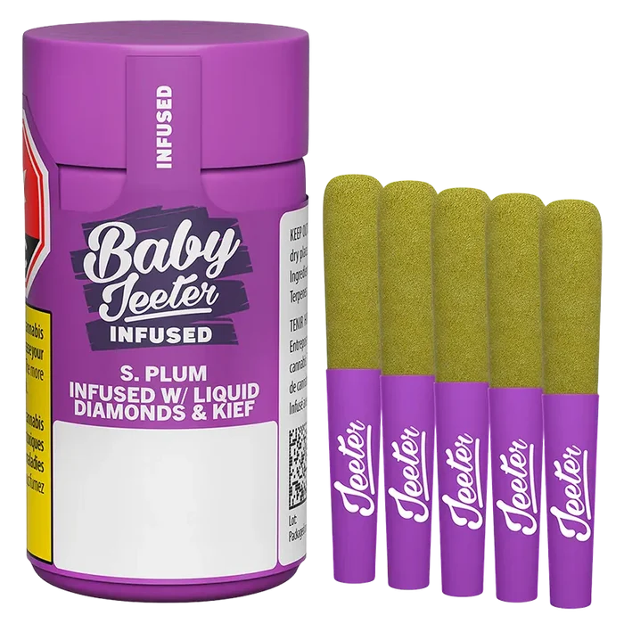 Jeeter 2.5 g Baby Jeeter S. Plum Infused PR 5 x 0.5 g Pre-Rolls