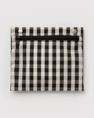 Black and Cream Gingham Everyday Cloud Bag