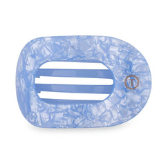 Blue Lagoon Small Flat Round Hair Clip